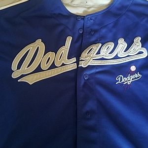 Dodgers button up jersey